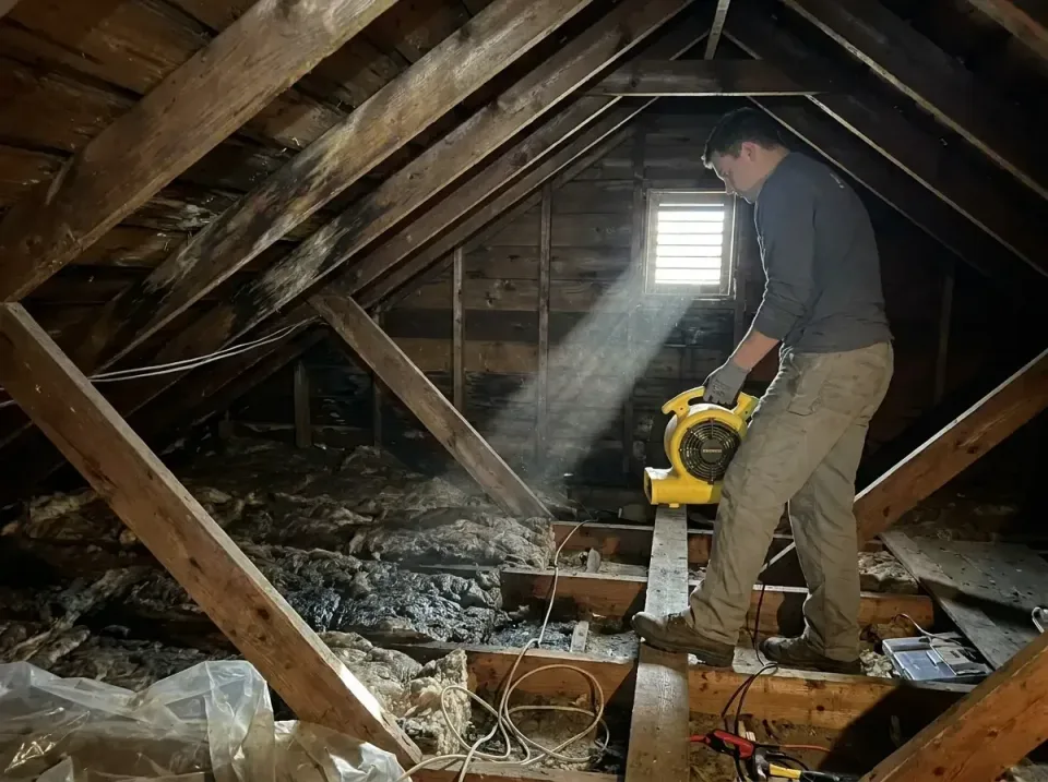 attic-water-damage-drying-proc-007 — frequently asked questions, Emergency Water Extraction & 24/7 Flood Response in Tolono,…